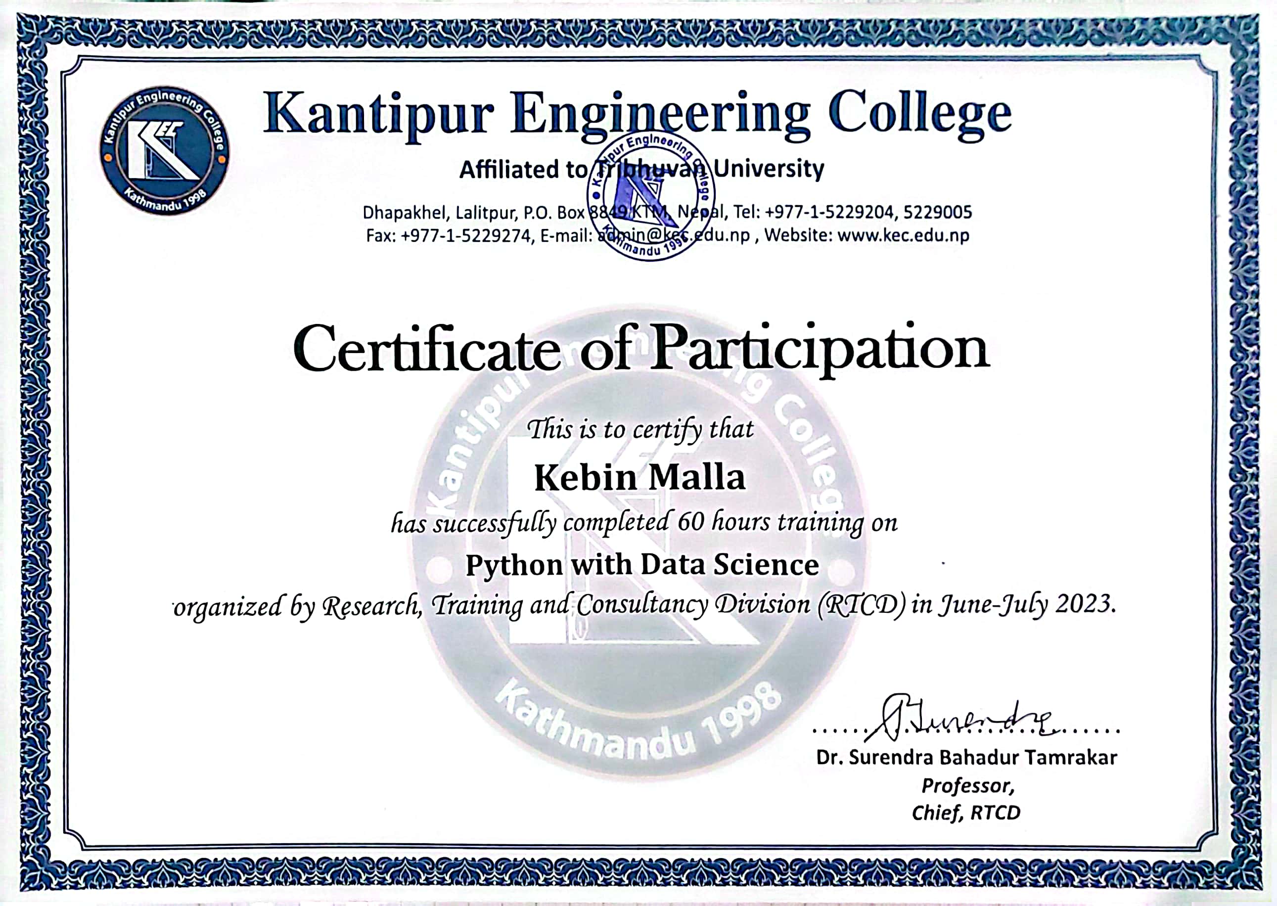 Python With Data Science