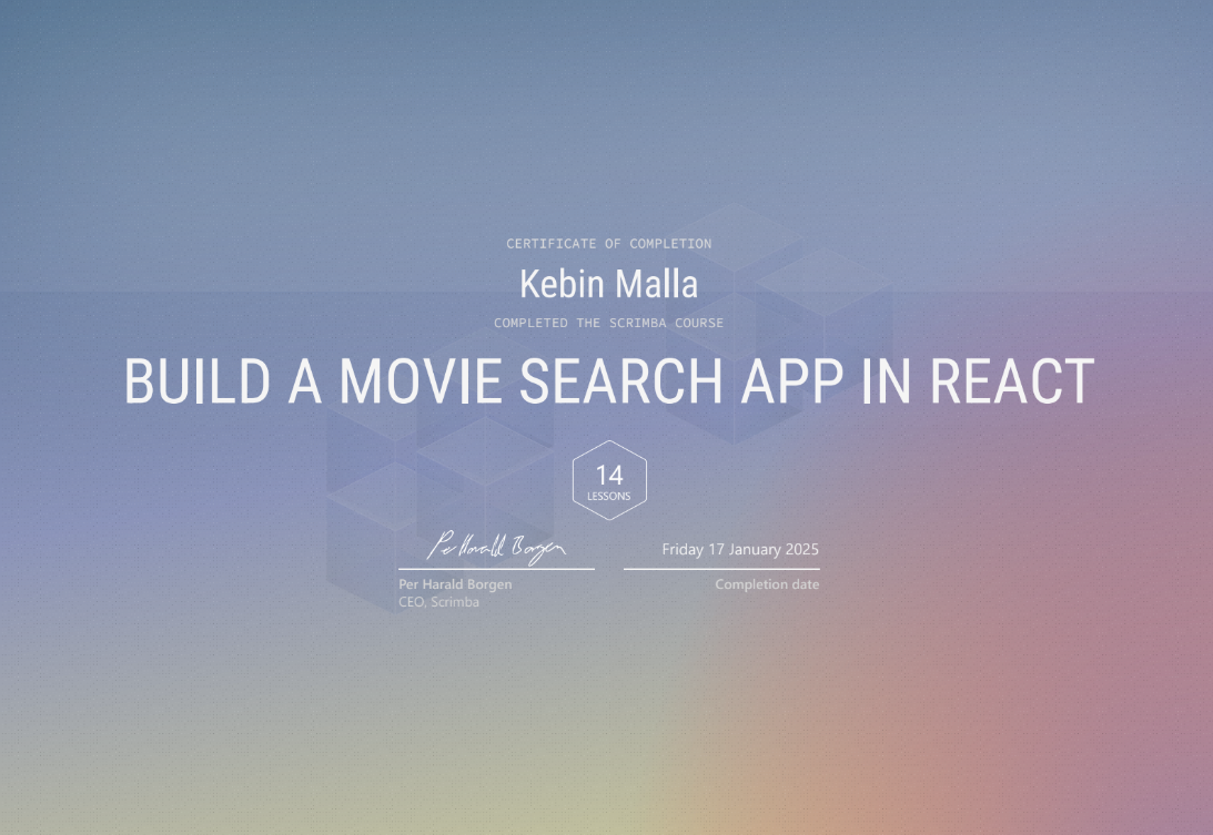 Build a Movie Search App
