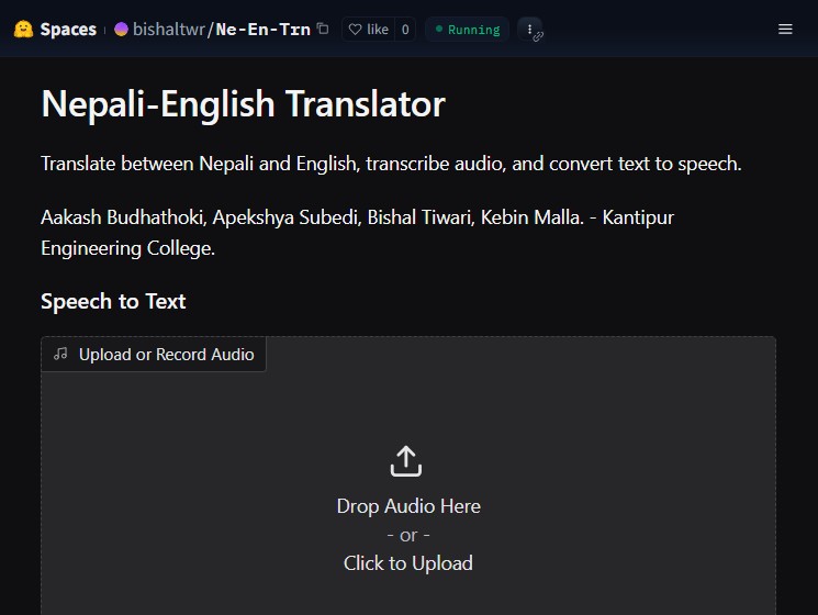 Nepali-English Language Translator